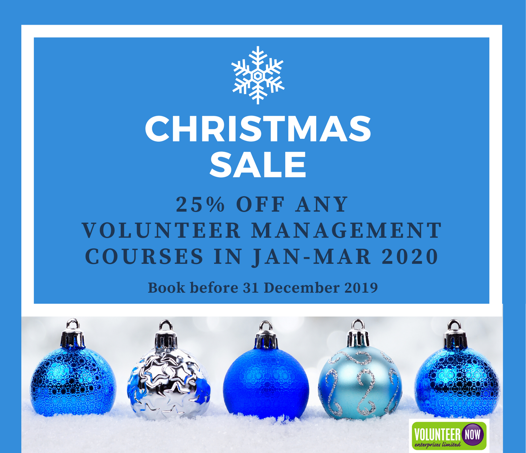 Christmas Sale! Volunteer Now