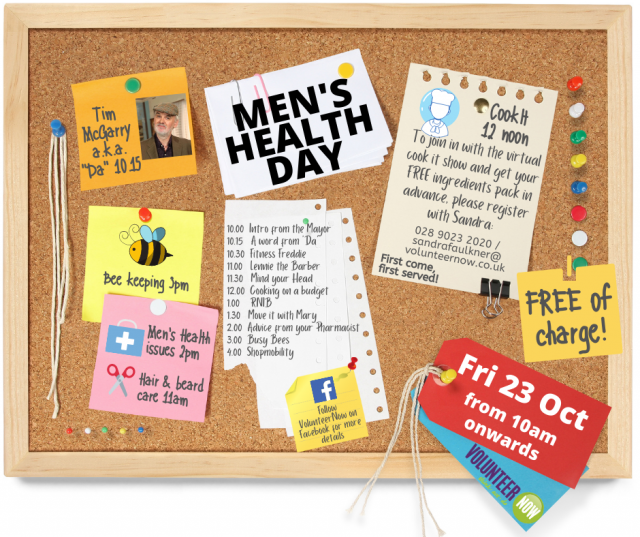 Men's Health Day 23 October 2020 Volunteer Now