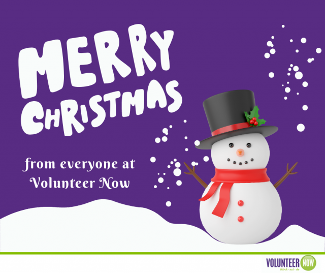 Merry Christmas! Volunteer Now