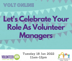 VOLT Session Let's Celebrate Your Role as Volunteer Managers