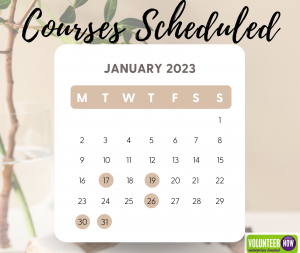 January 2023 Courses