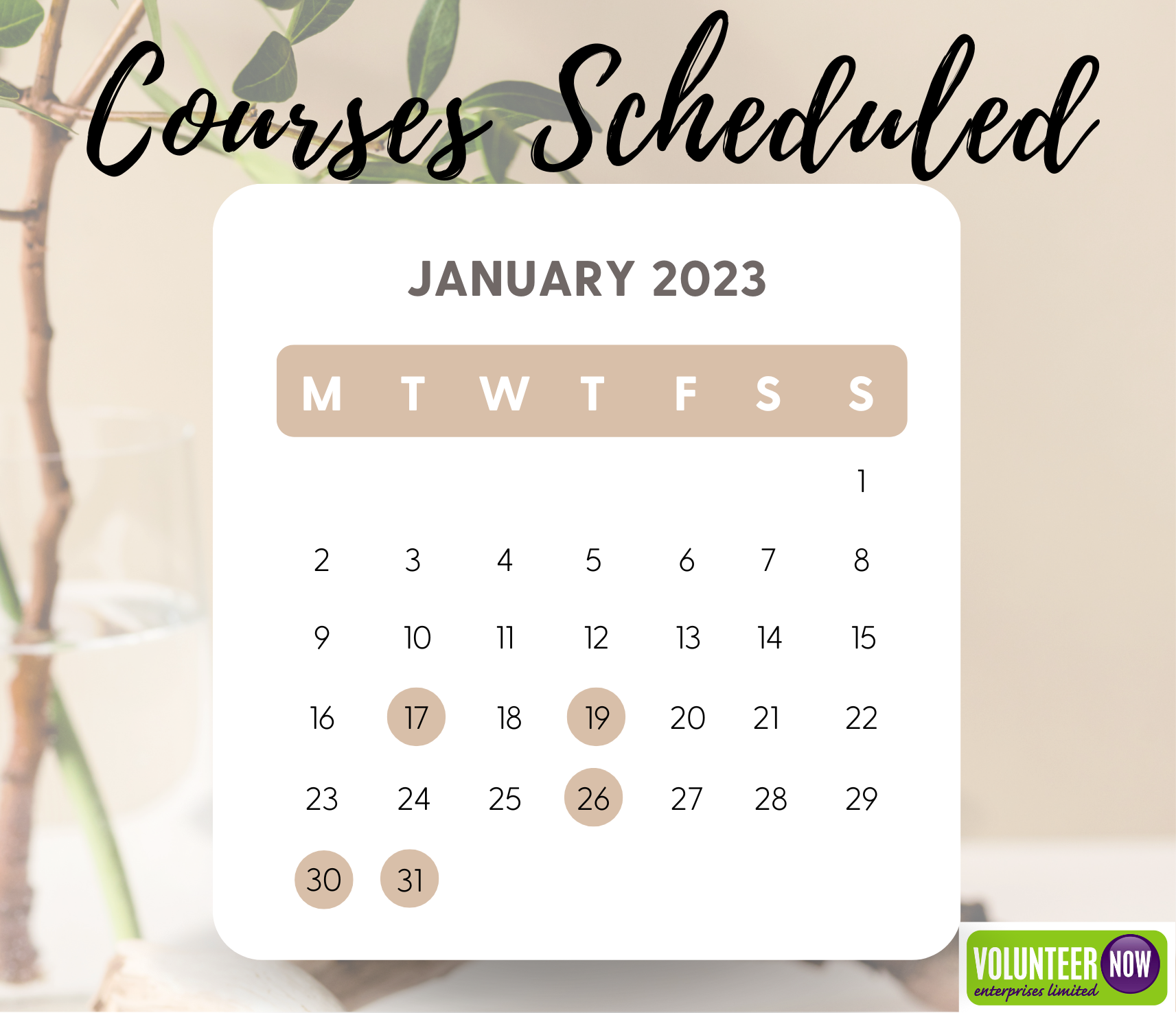 January 2023 Courses