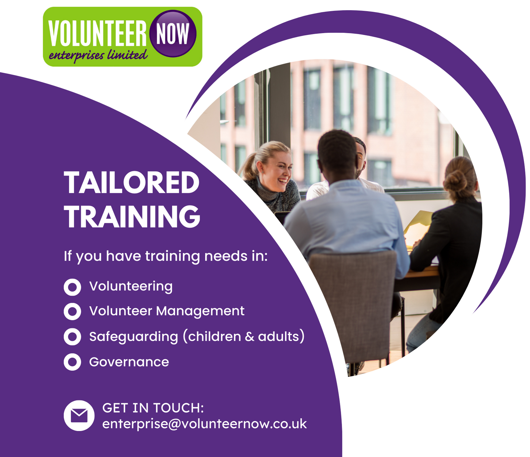 Volunteer Now Tailored Training